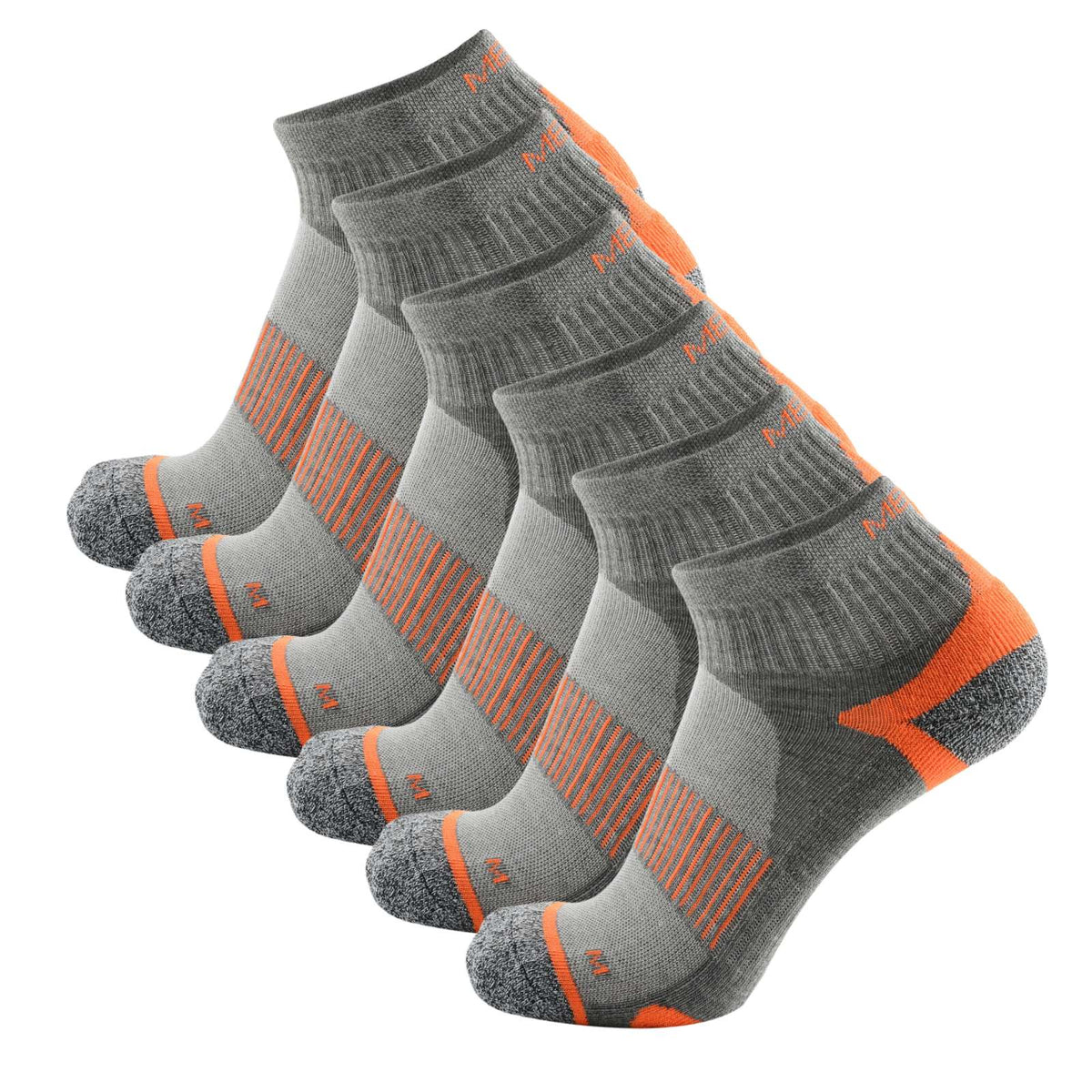 Pantsnsox 6 Pairs Anti-blister Ankle Athletic Half Work Cushioned Socks