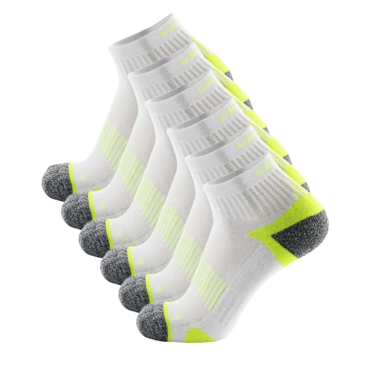 Pantsnsox 6 Pairs Anti-blister Ankle Athletic Half Work Cushioned Socks