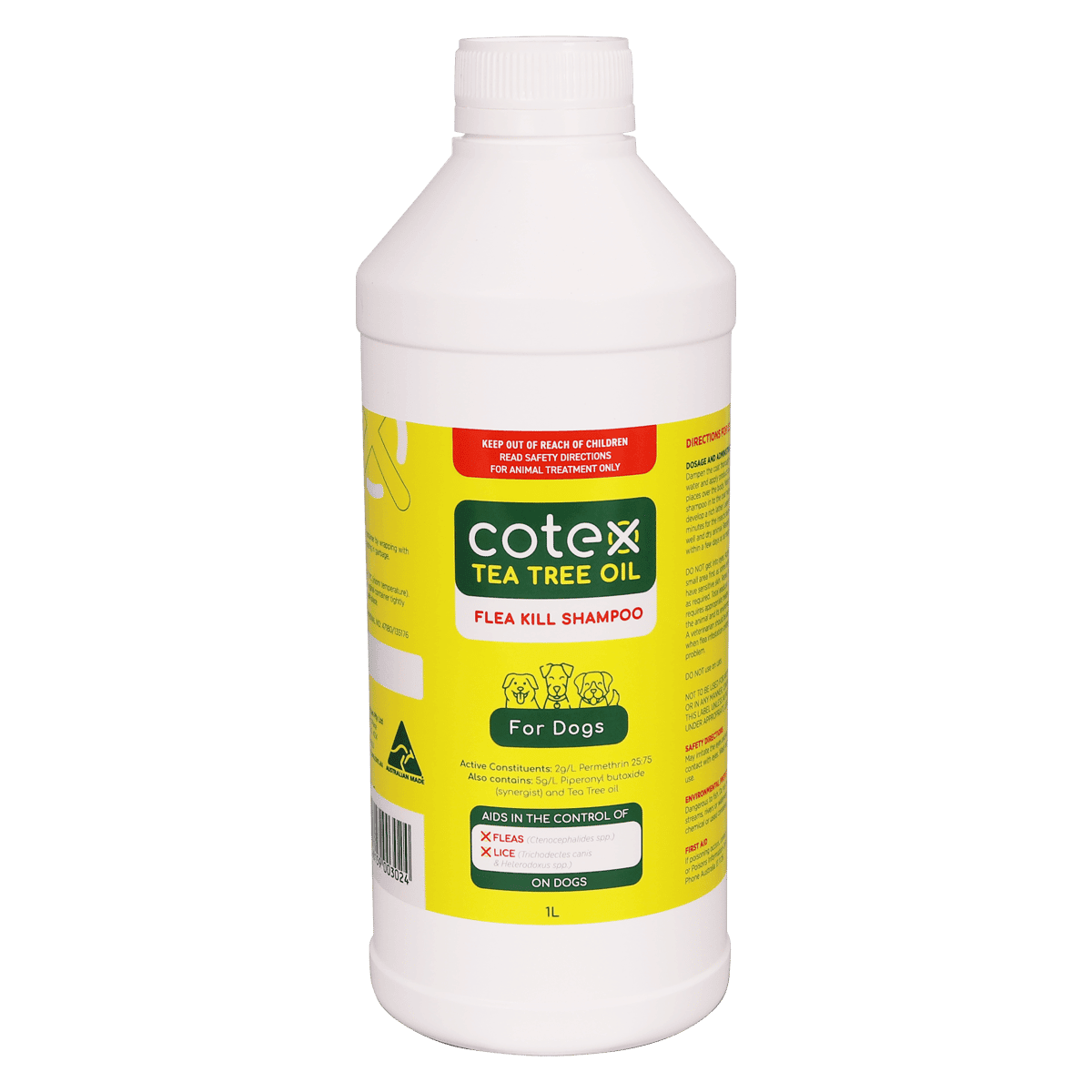 Petway Cotex Flea Kill Shampoo for Dogs 1L