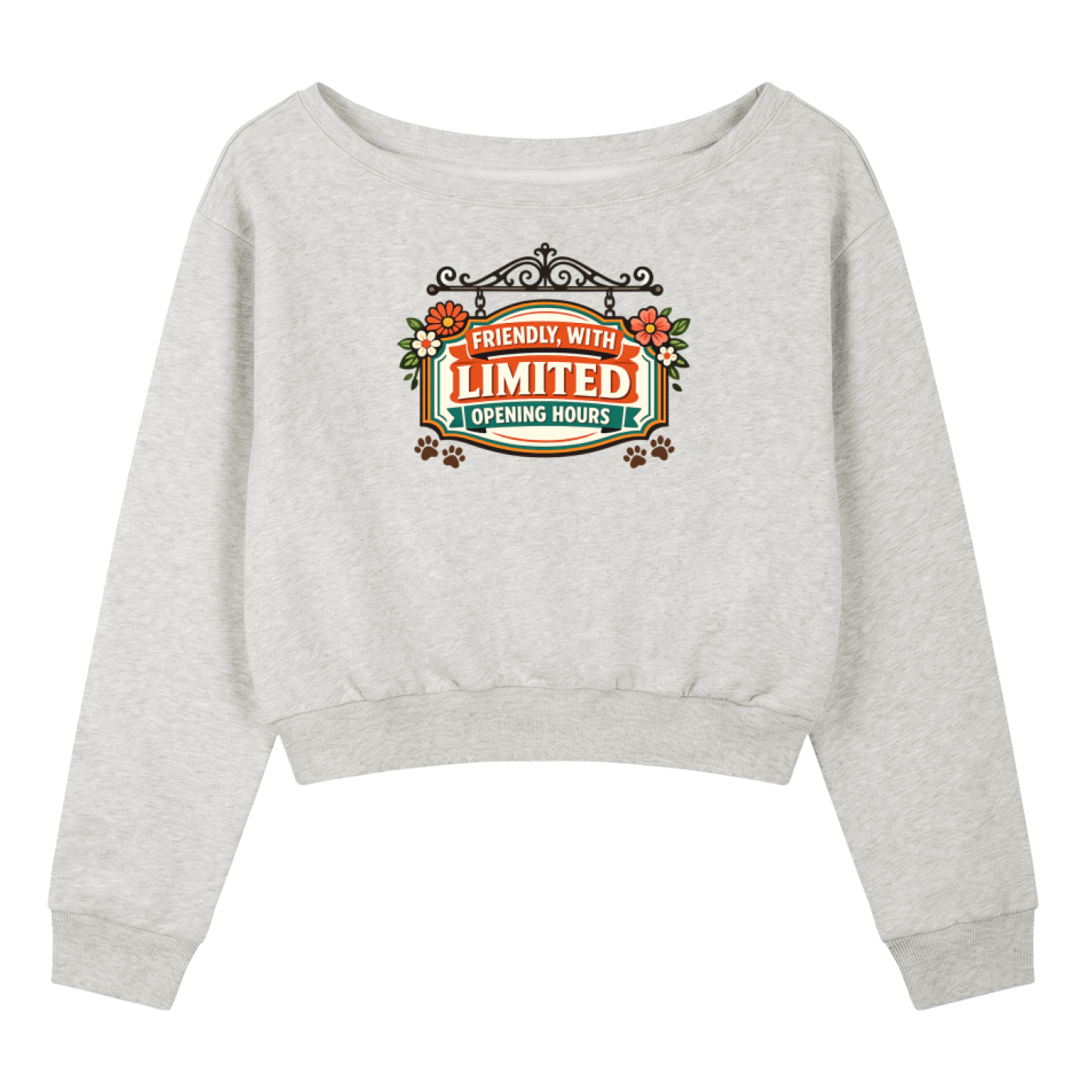 Friendly With Limited Women's Off-Shoulder Sweatshirt