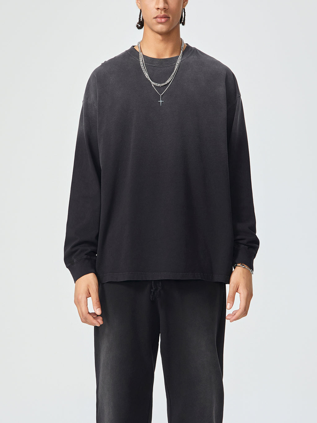 Gradient Washed Long Sleeve T-Shirt gallery view