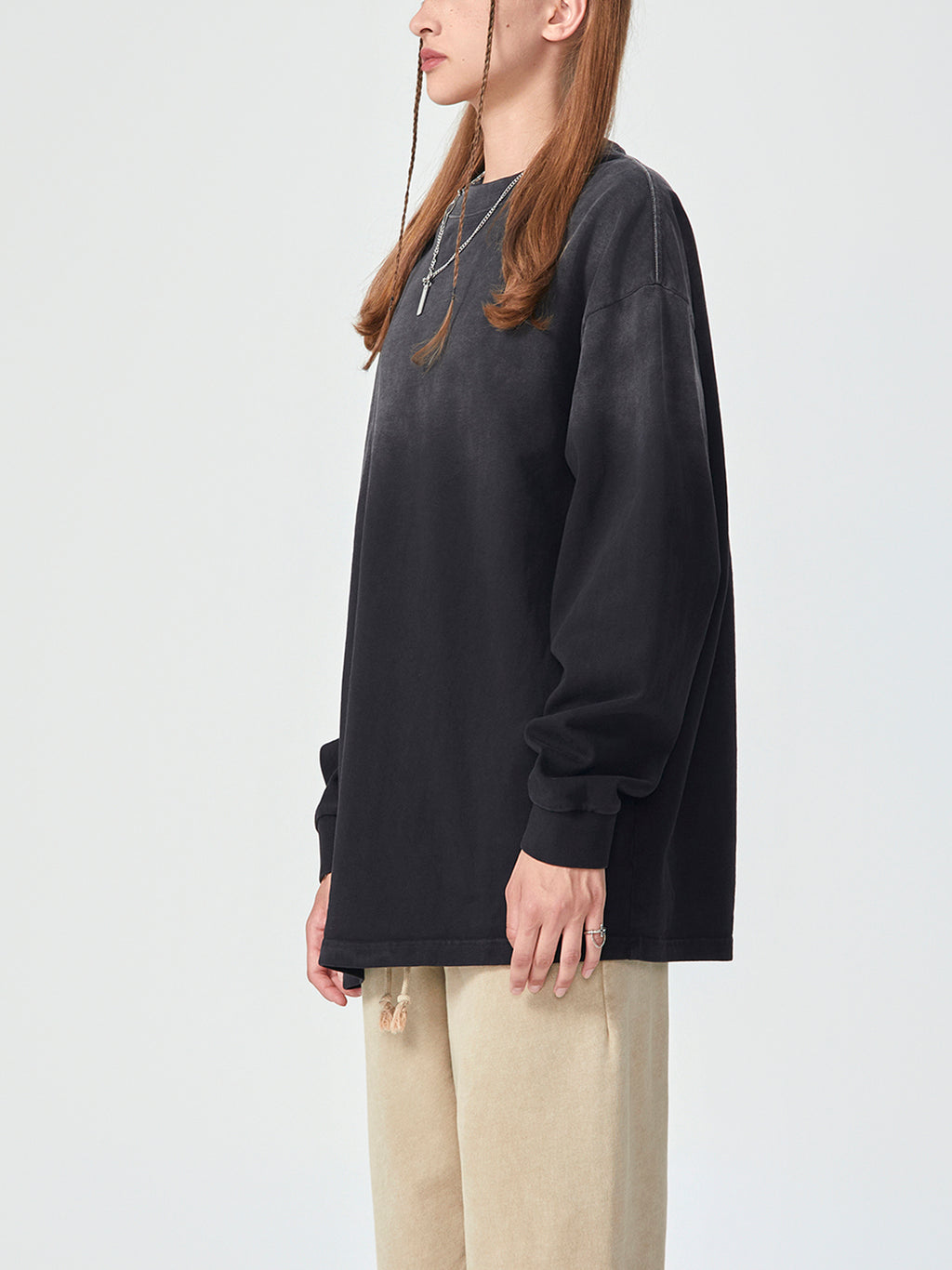 Gradient Washed Long Sleeve T-Shirt gallery view