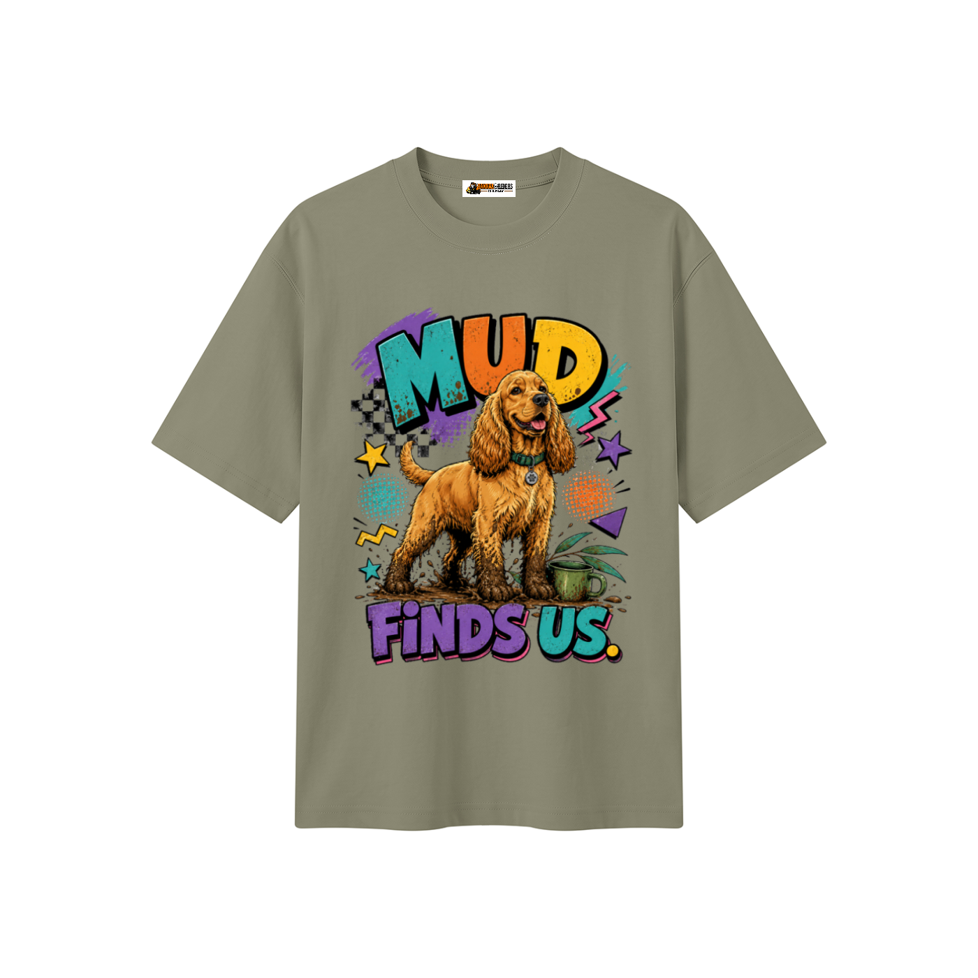 Mud Finds Us Unisex Heavyweight Oversized T-Shirt
