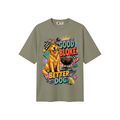 Good Bloke Better Dog Unisex Heavyweight Oversized T-Shirt
