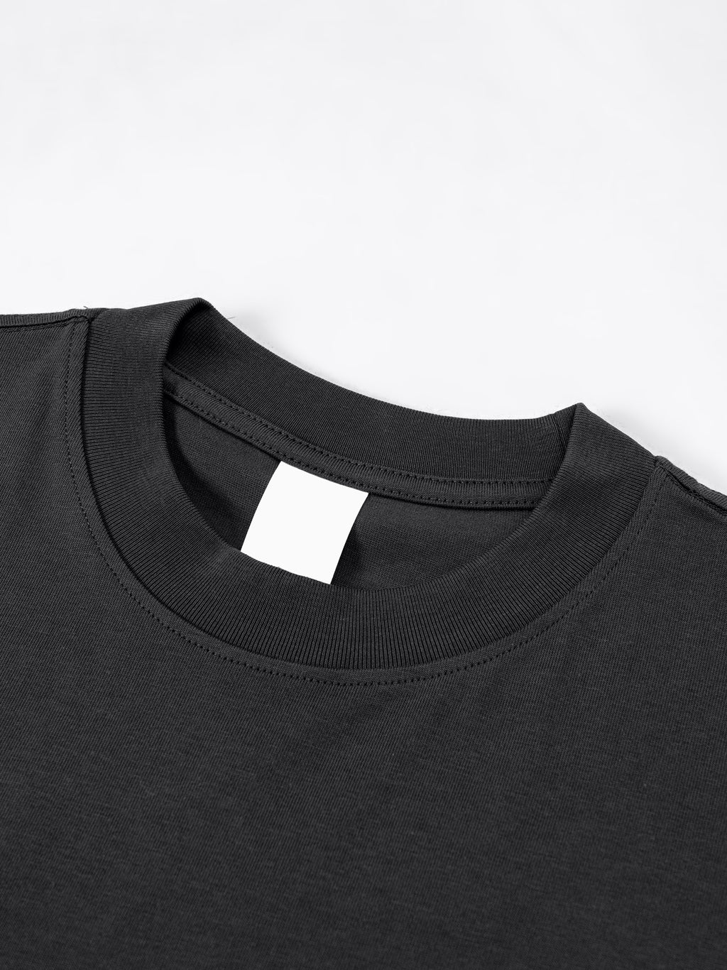 Heavyweight Earth Tone T-Shirt neckline detail