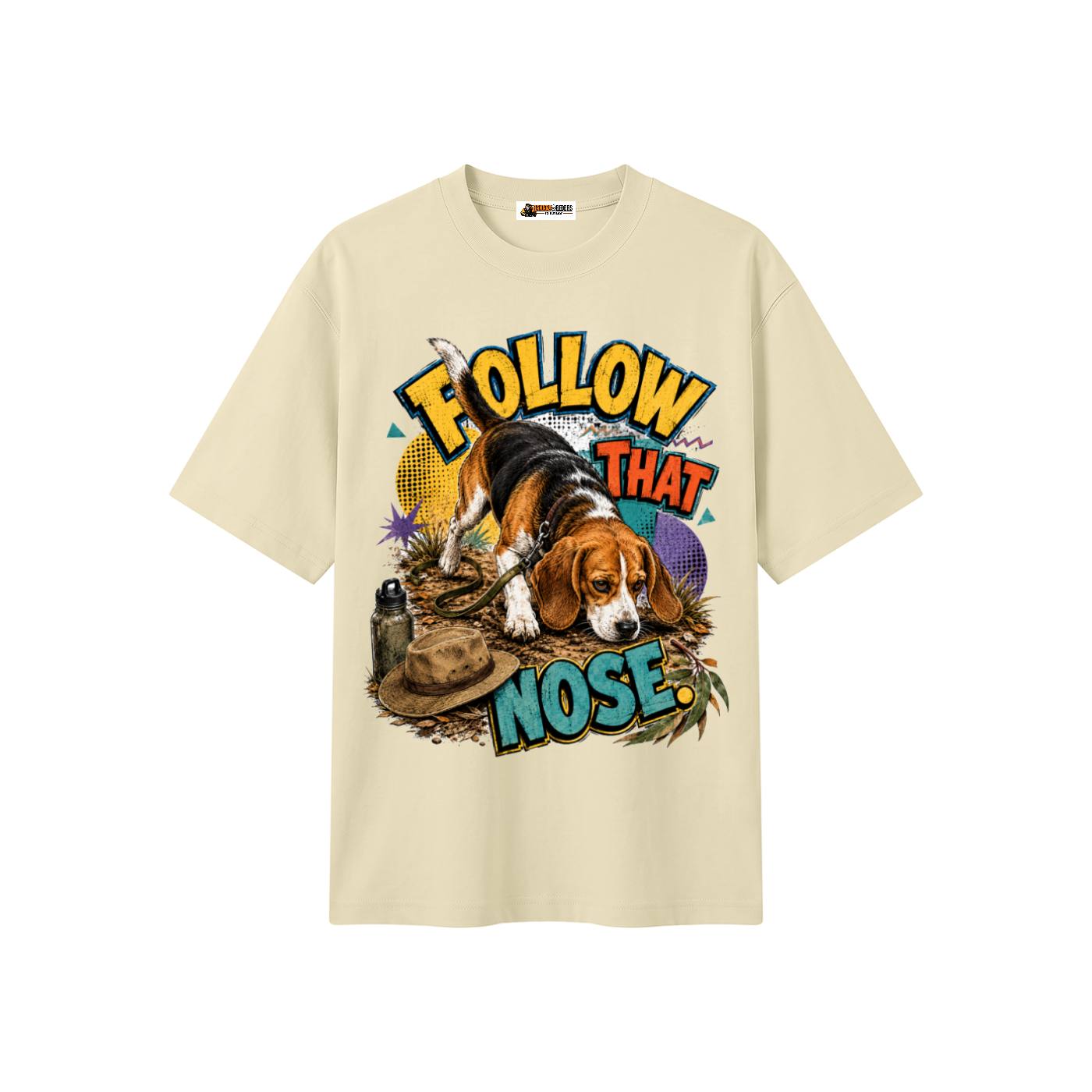 Follow That Nose Unisex Heavyweight Oversized T-Shirt