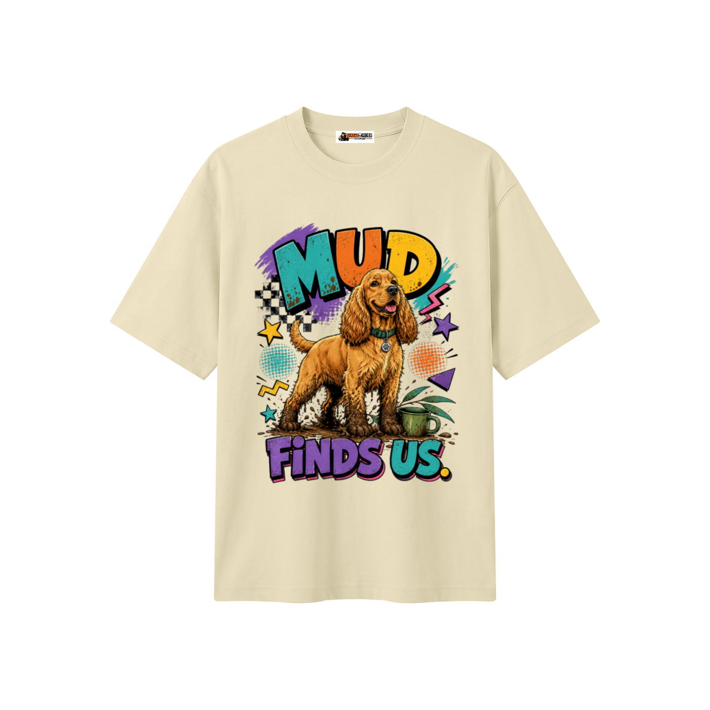 Mud Finds Us Unisex Heavyweight Oversized T-Shirt