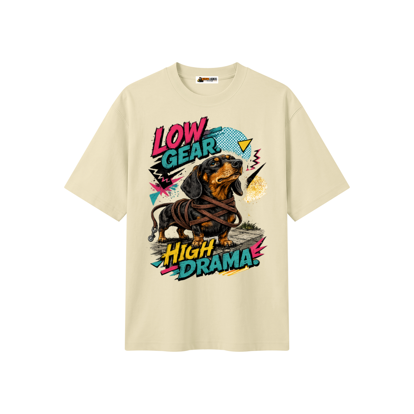 Low Gear High Drama Unisex Heavyweight Oversized T-Shirt