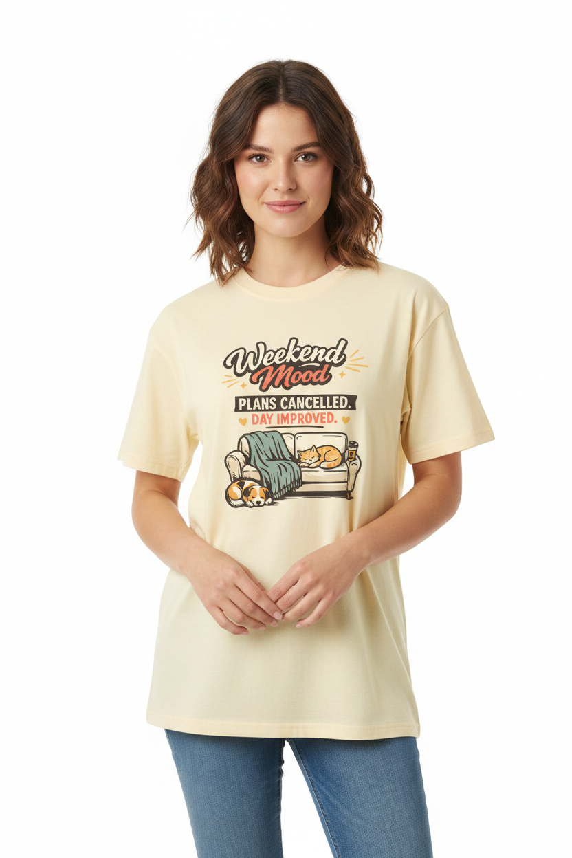 Weekend Mood Pure Cotton Unisex T-Shirt