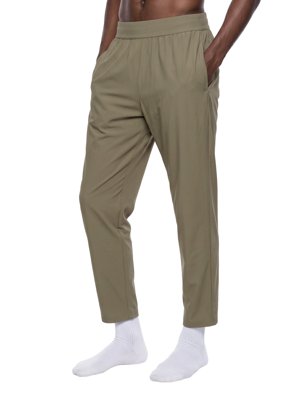 Men’s Straight Leg Elastic Waist Pants