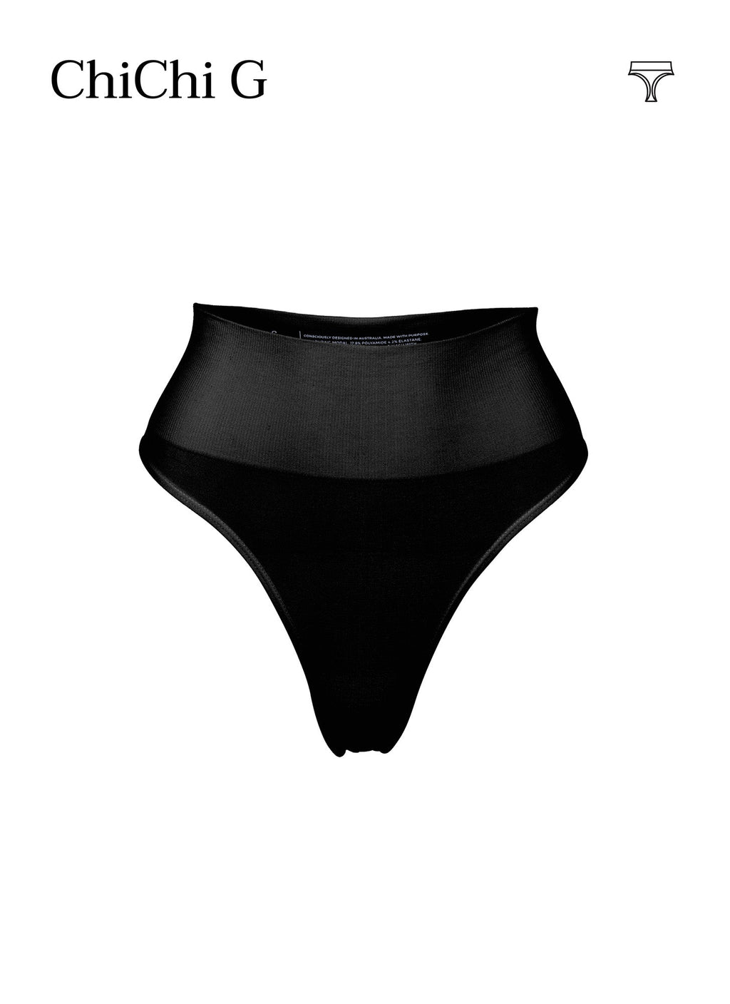 ChiChi Modal G-String Underwear - Black