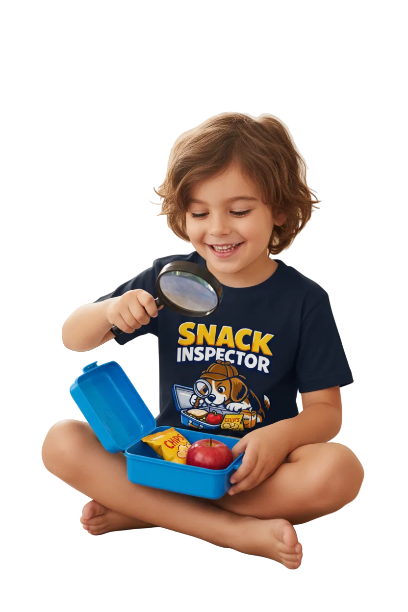 Snack Inspector Kid's Crewneck Short Sleeve T-Shirt