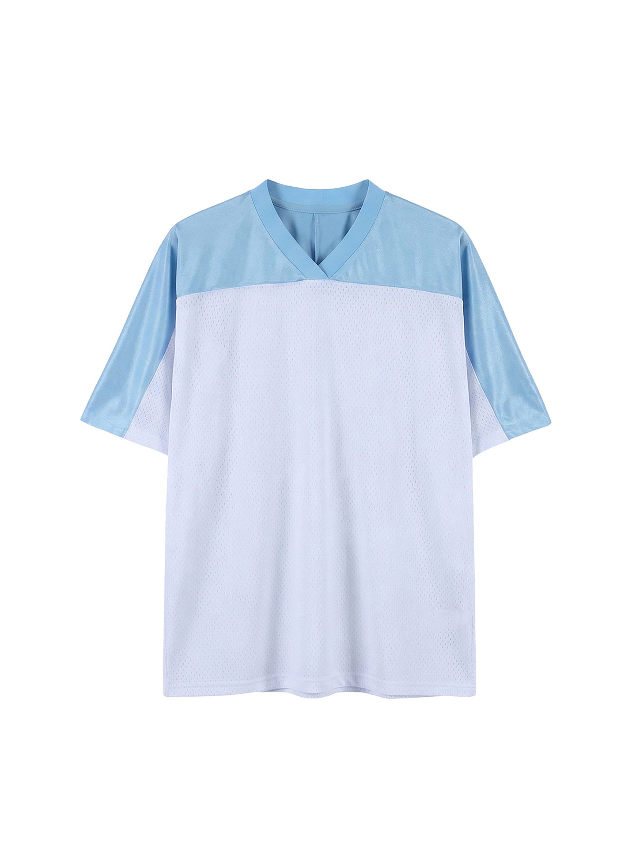 Oversized Mesh V-Neck Soccer Jersey