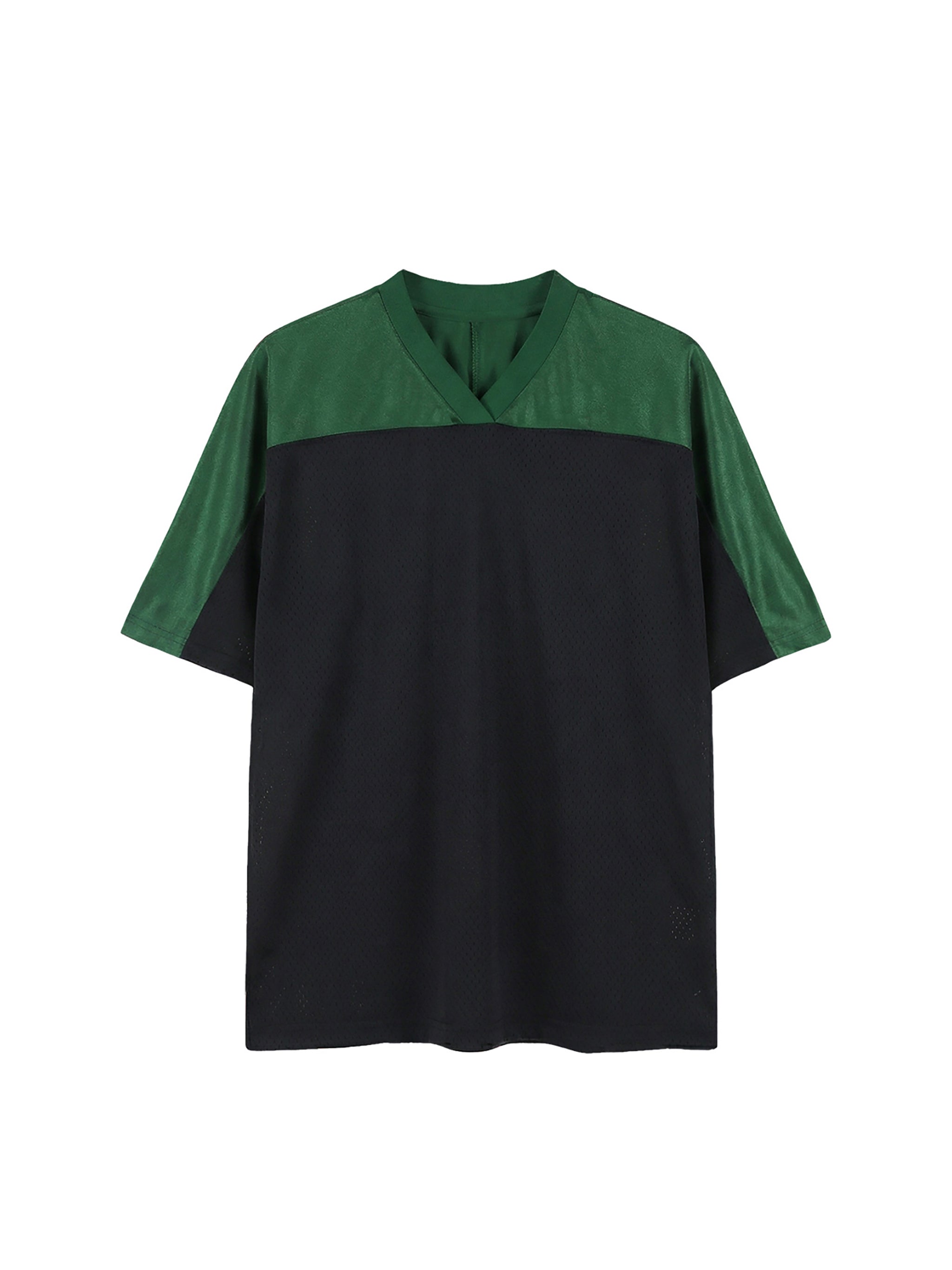 Oversized Mesh V-Neck Soccer Jersey