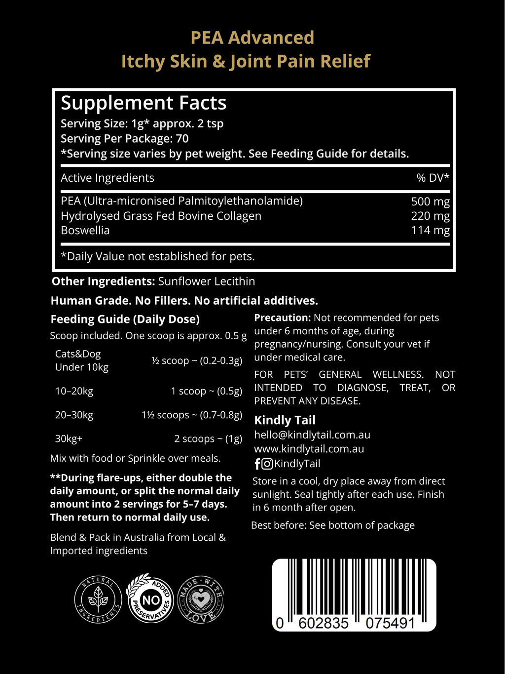 PEA Advanced for Dogs & Cats