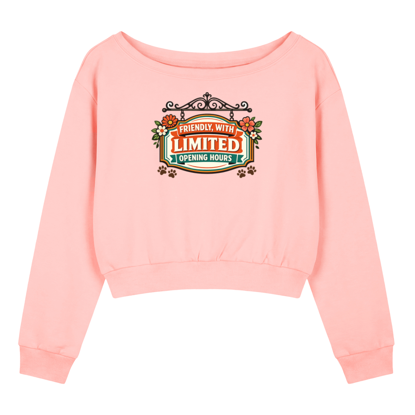 Friendly With Limited Women's Off-Shoulder Sweatshirt