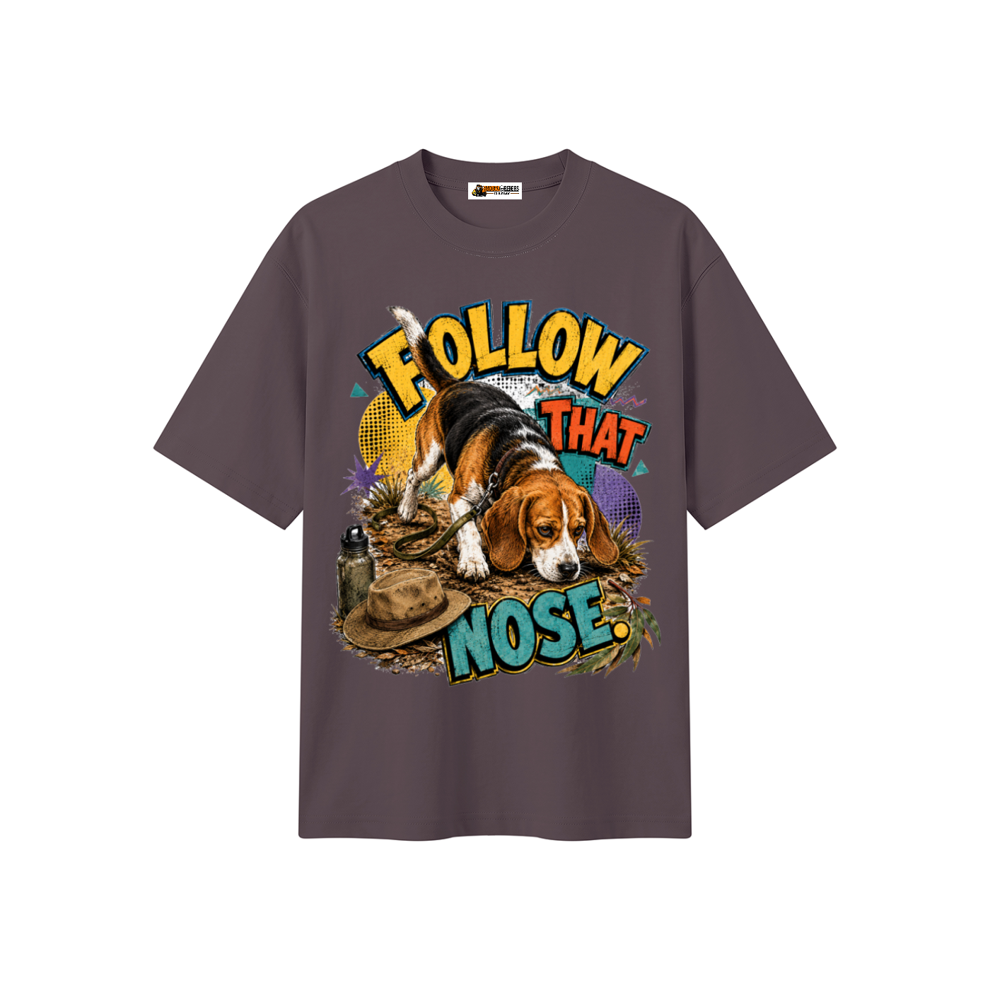 Follow That Nose Unisex Heavyweight Oversized T-Shirt