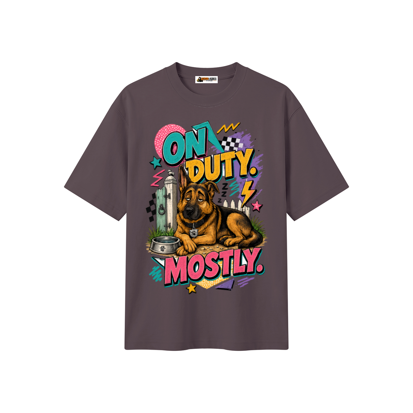 On Duty Mostly Unisex Heavyweight Oversized T-Shirt