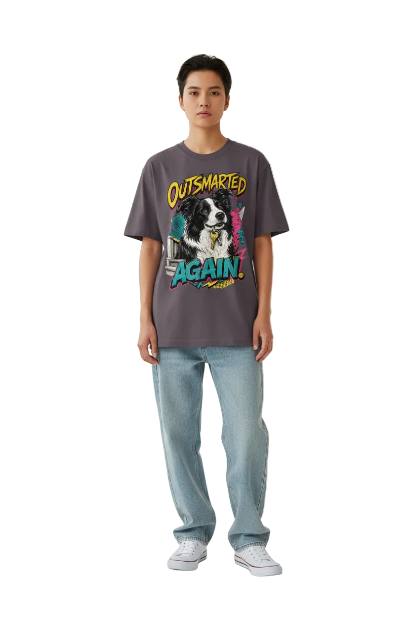 Outsmarted Again Unisex Heavyweight Oversized T-Shirt