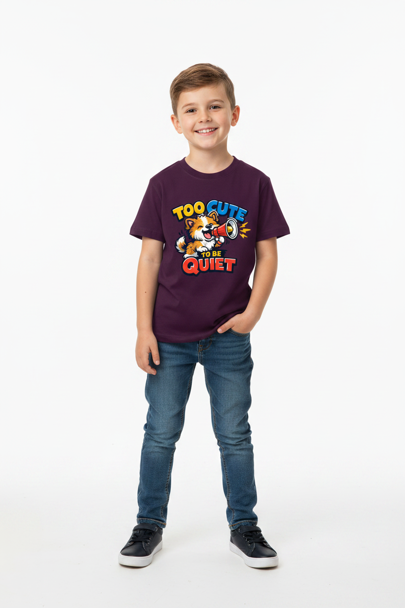 Too Cute Kid's Crewneck Short Sleeve T-Shirt