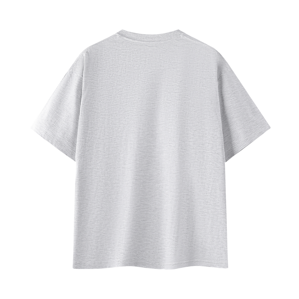White Grey Back in My Day Australian Quote T-Shirt 3D back mockup