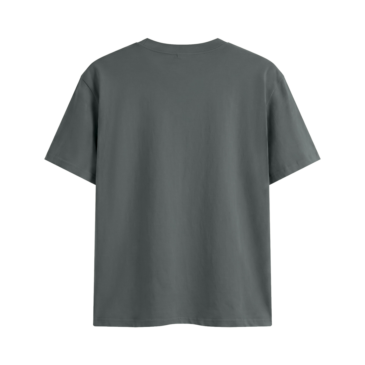 Honey Calm Down Unisex Graphic Cotton T-Shirt - Grey back 3D mockup