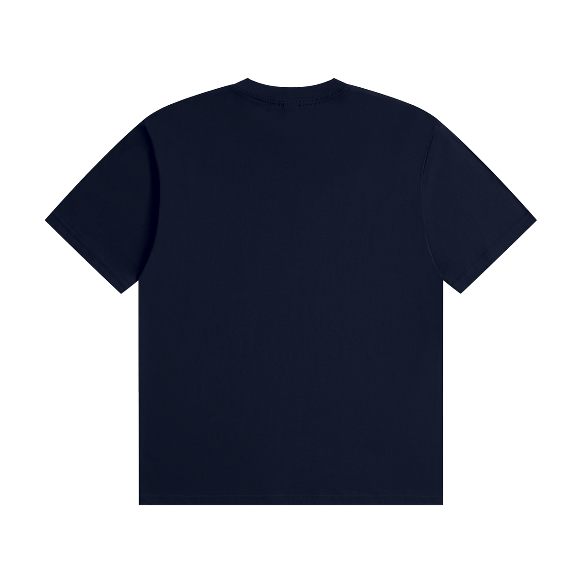 Honey Calm Down Unisex Graphic Cotton T-Shirt - Navy Blue back view