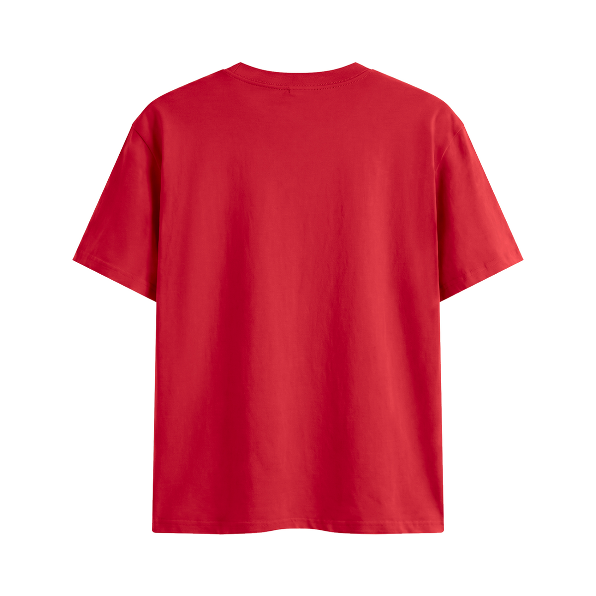 Honey Calm Down Unisex Graphic Cotton T-Shirt - Red back 3D mockup