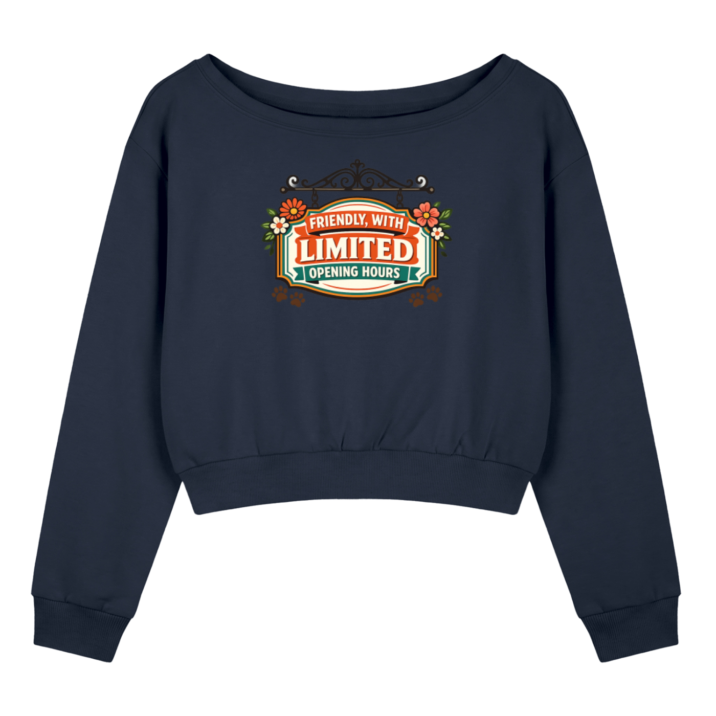 Friendly With Limited Women's Off-Shoulder Sweatshirt