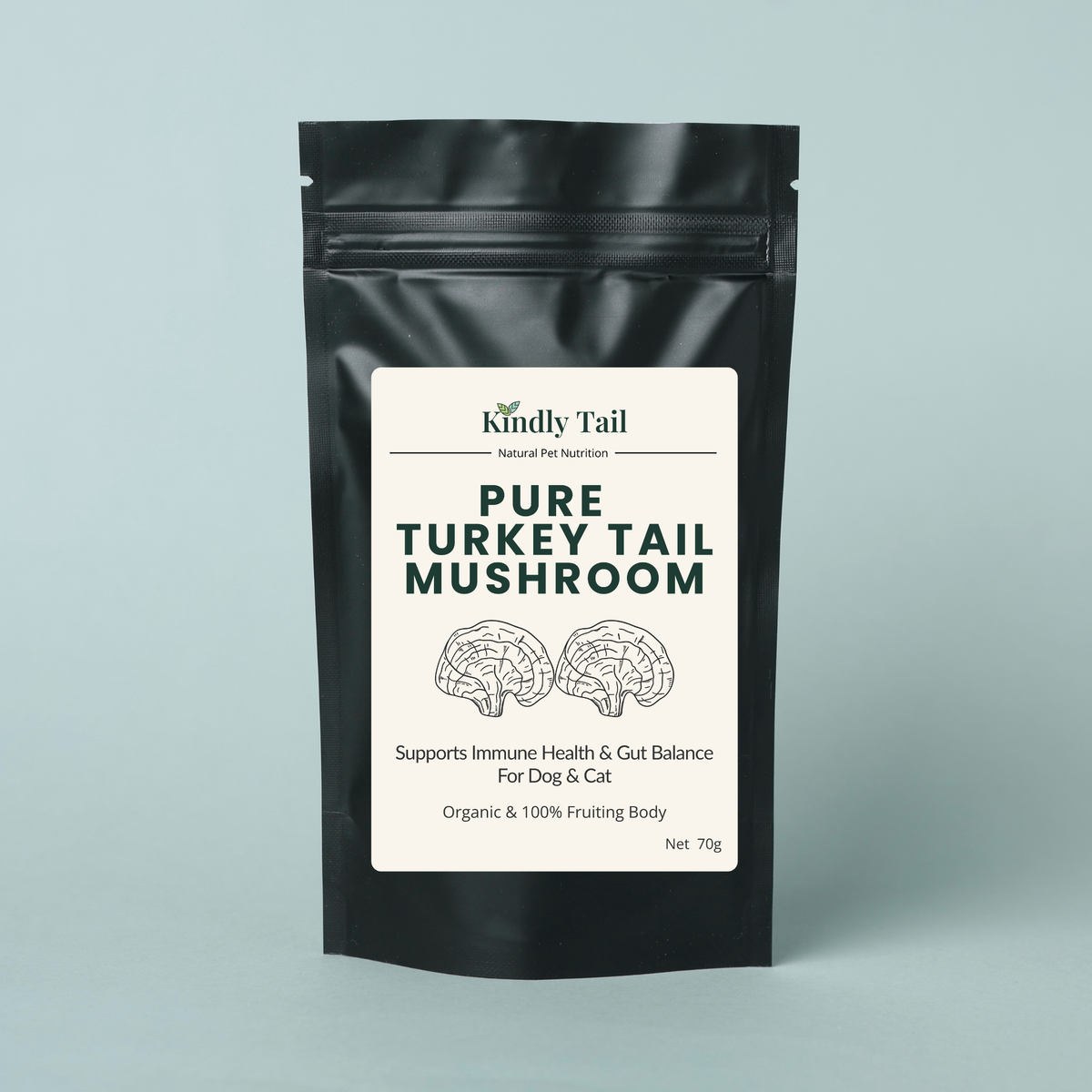 Pure Turkey Tail Mushroom Powder for Dog & Cat