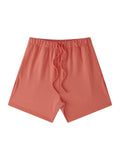 Unisex Earth-Tone Loose Fit Cotton Shorts