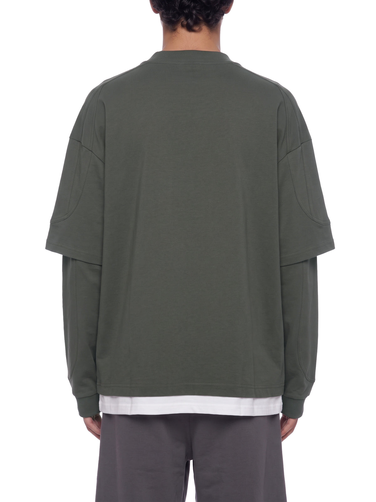 Unisex Paneled Layer Color Block T-Shirt