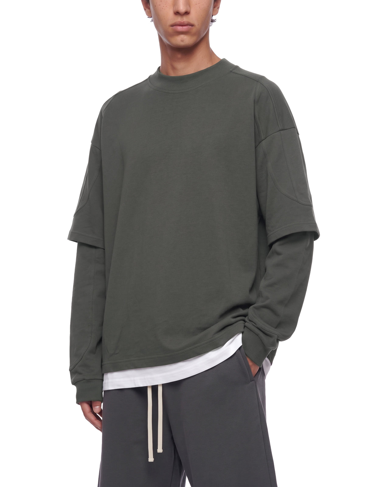 Unisex Paneled Layer Color Block T-Shirt