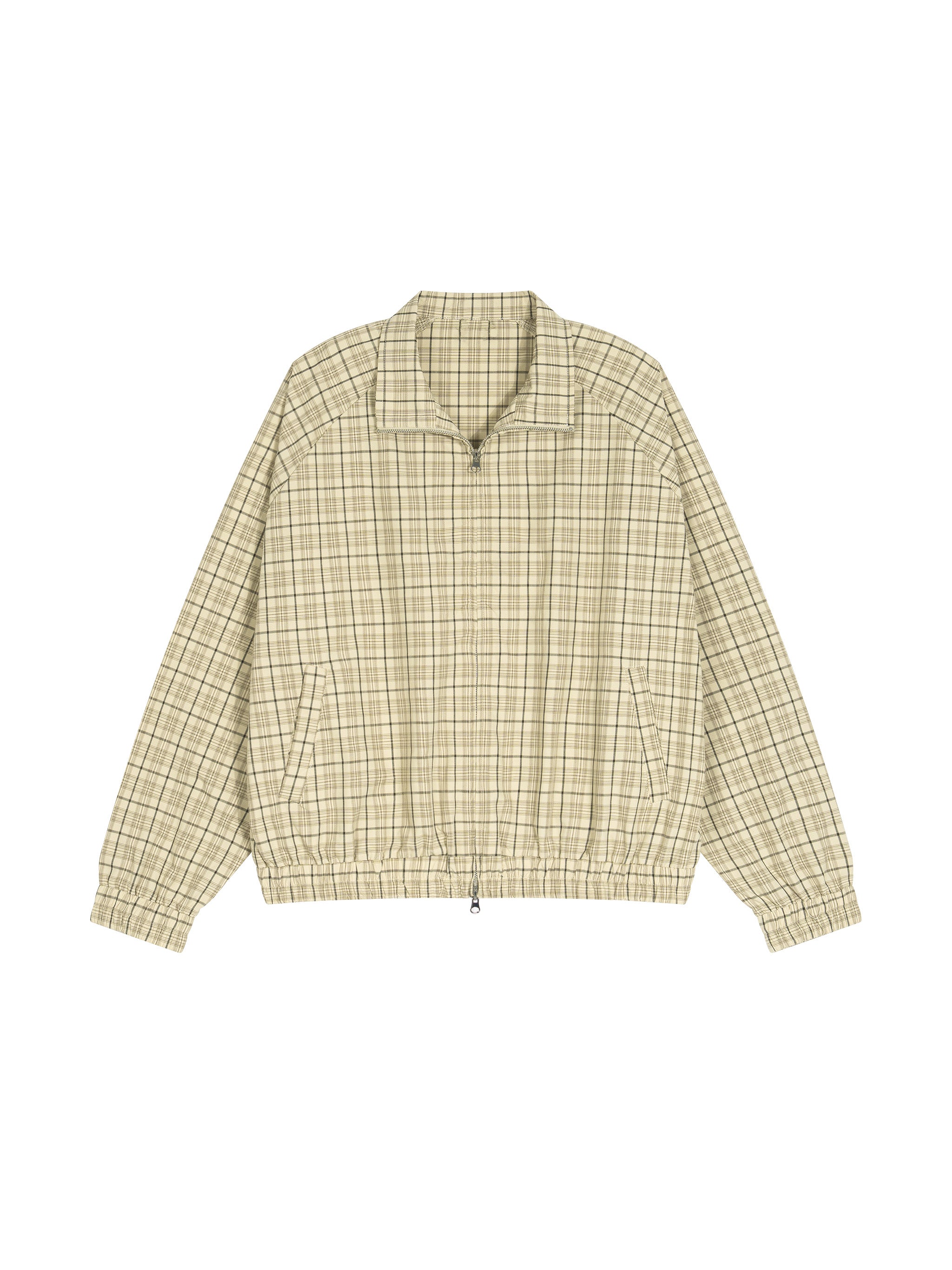 Unisex Plaid Full-Zip Track Jacket
