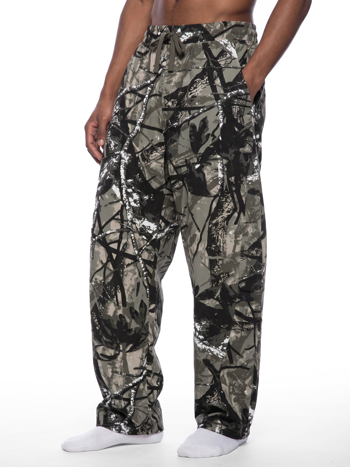 Unisex Tree Camo Barrel Leg Pants