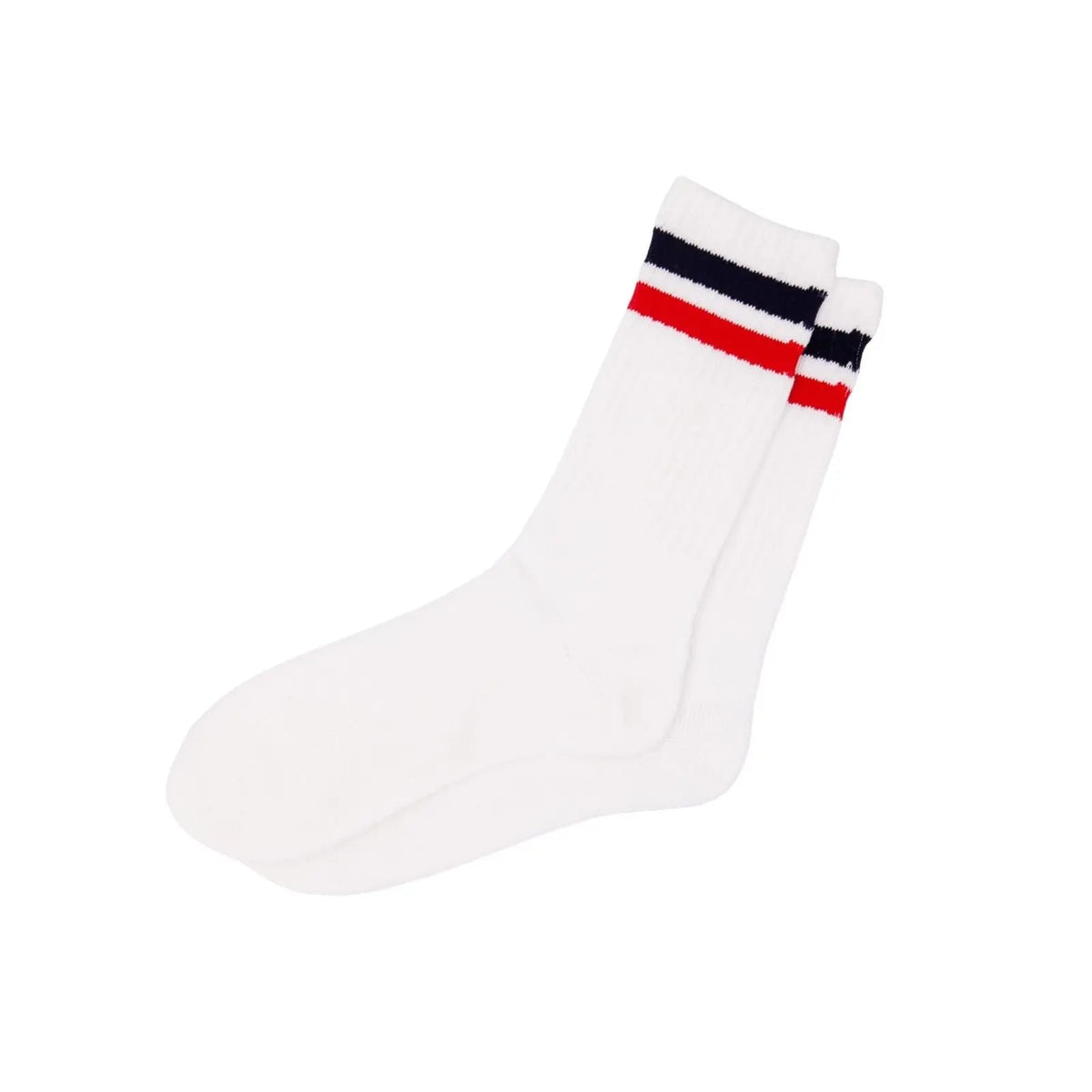 3 Pairs Striped Thick Sports Heavy Duty Work Cotton Socks Crew Socks