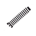 Five Fingers Ladies Knee High Toe Socks in Black & White