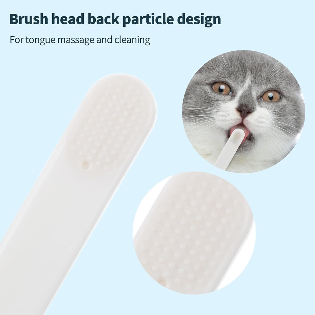 Petluno Small Dog & Cat Toothbrush 5 Set Micro Nano Bristles to Clean pet Teeth
