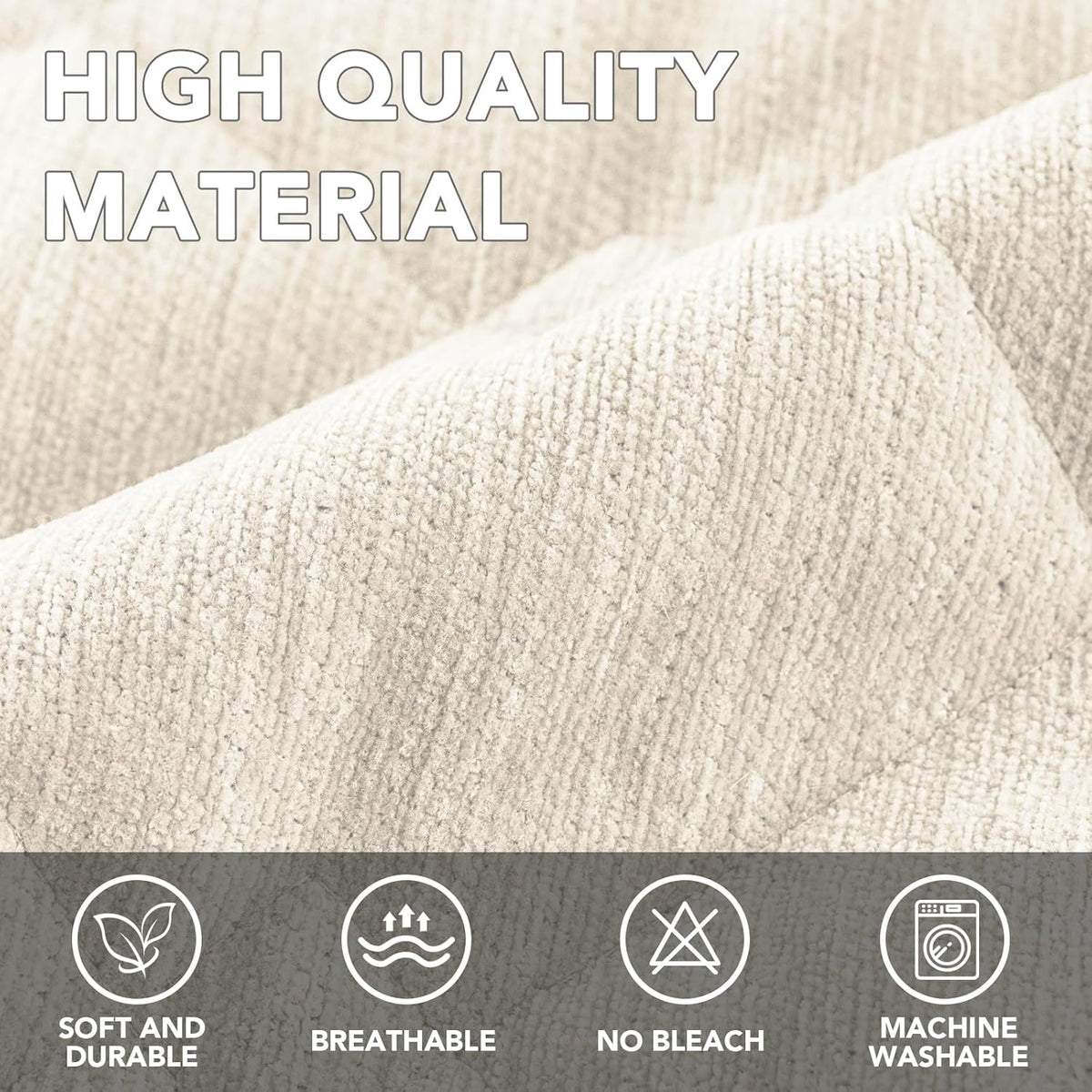 Couch Cover Chenille Pet Fuzzy Sofa Covers for 3 Cushion Anti Slip Washable Slipcovers with
