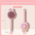 2 Pcs Pink Pet Self-Cleaning Slicker Brush for Cats and
