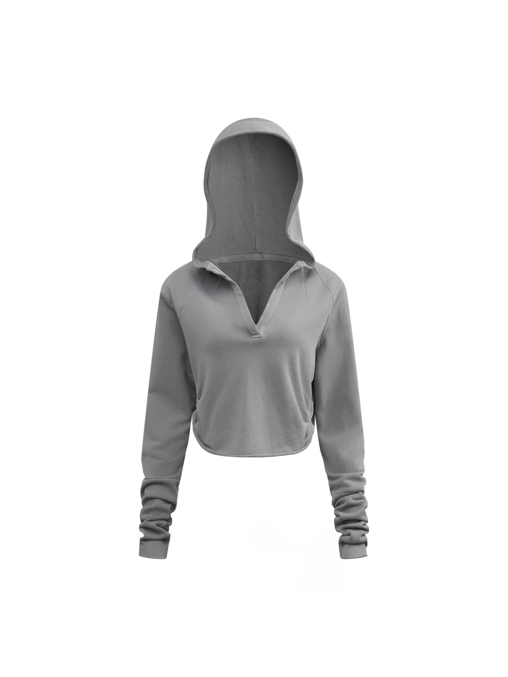 Vintage Washed Raw Edge Hoodie