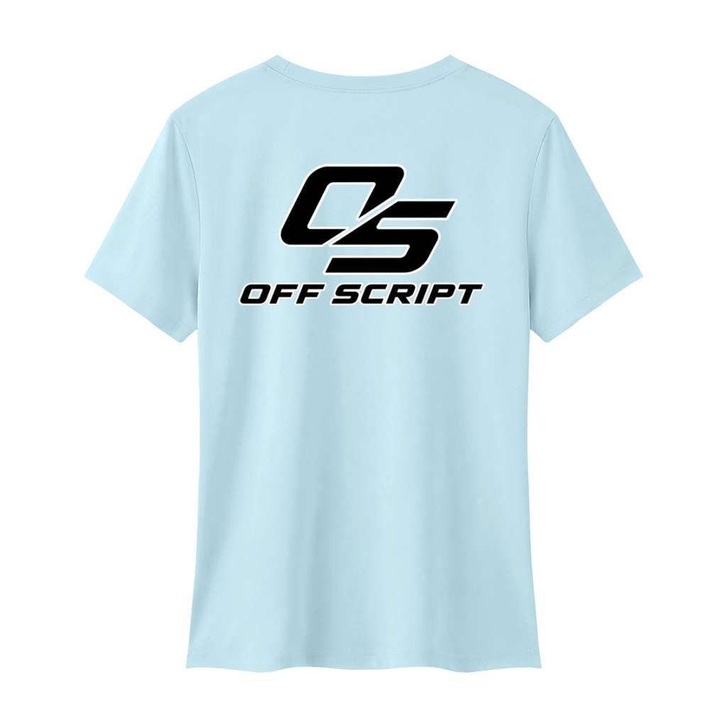 Celestial Butterfly Women's Regular Fit T-Shirt V2 - Sky Blue back mockup