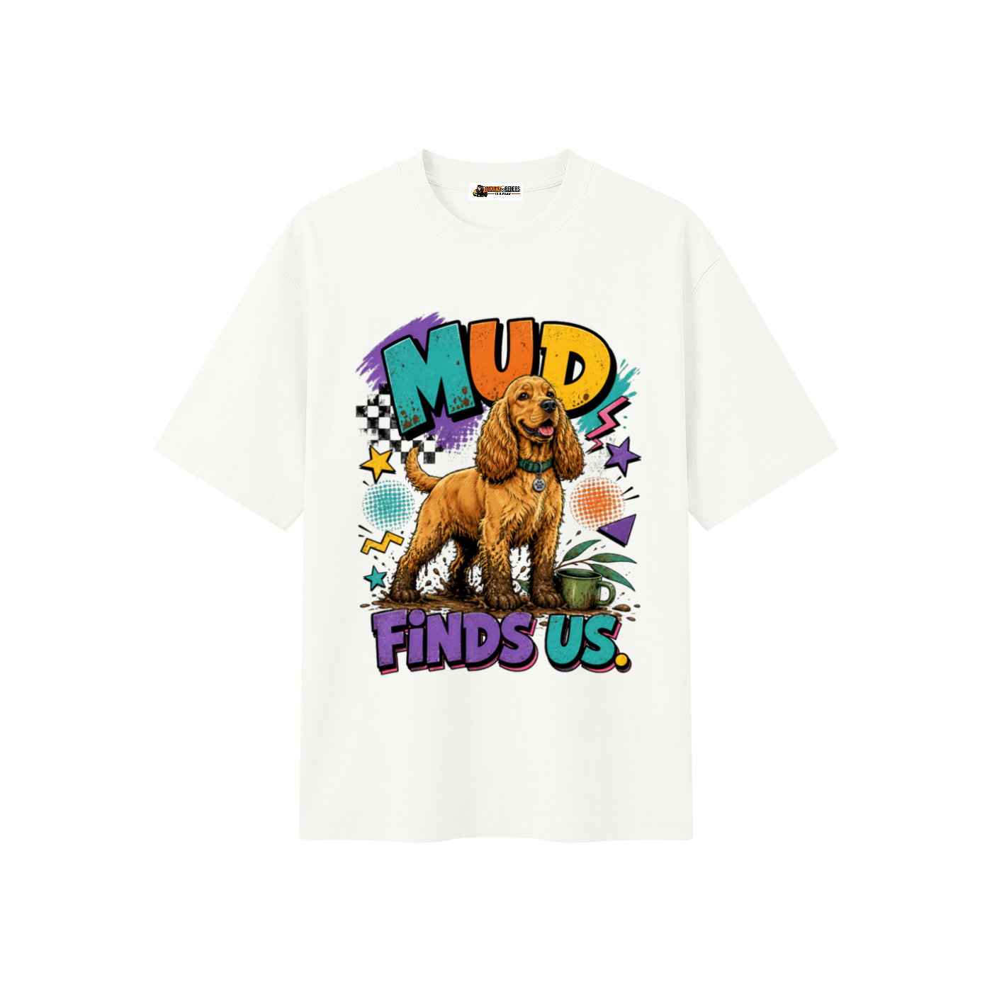 Mud Finds Us Unisex Heavyweight Oversized T-Shirt