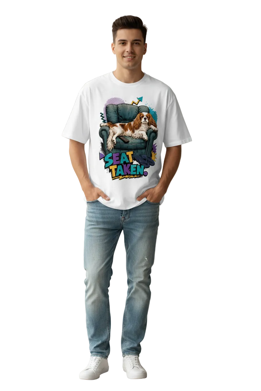 Seat Taken Unisex Heavyweight Oversized T-Shirt