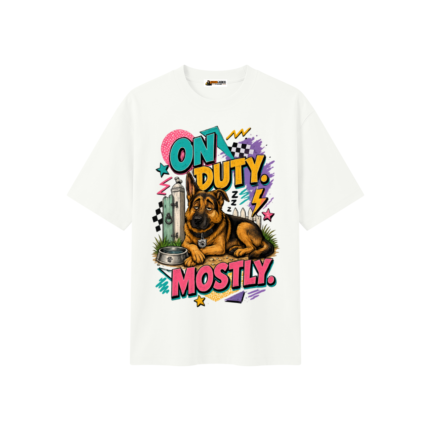 On Duty Mostly Unisex Heavyweight Oversized T-Shirt