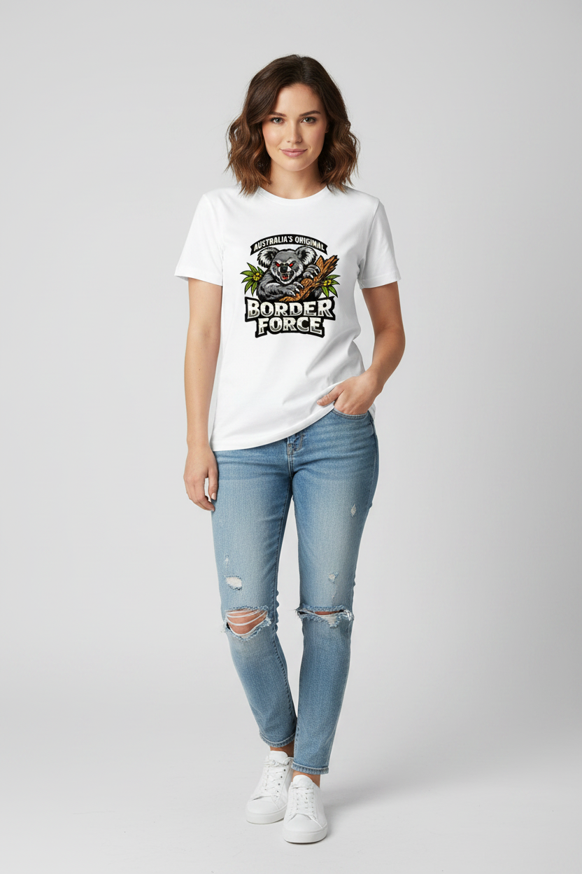 Drop Bear Women's Slim Fit Crewneck T-Shirt