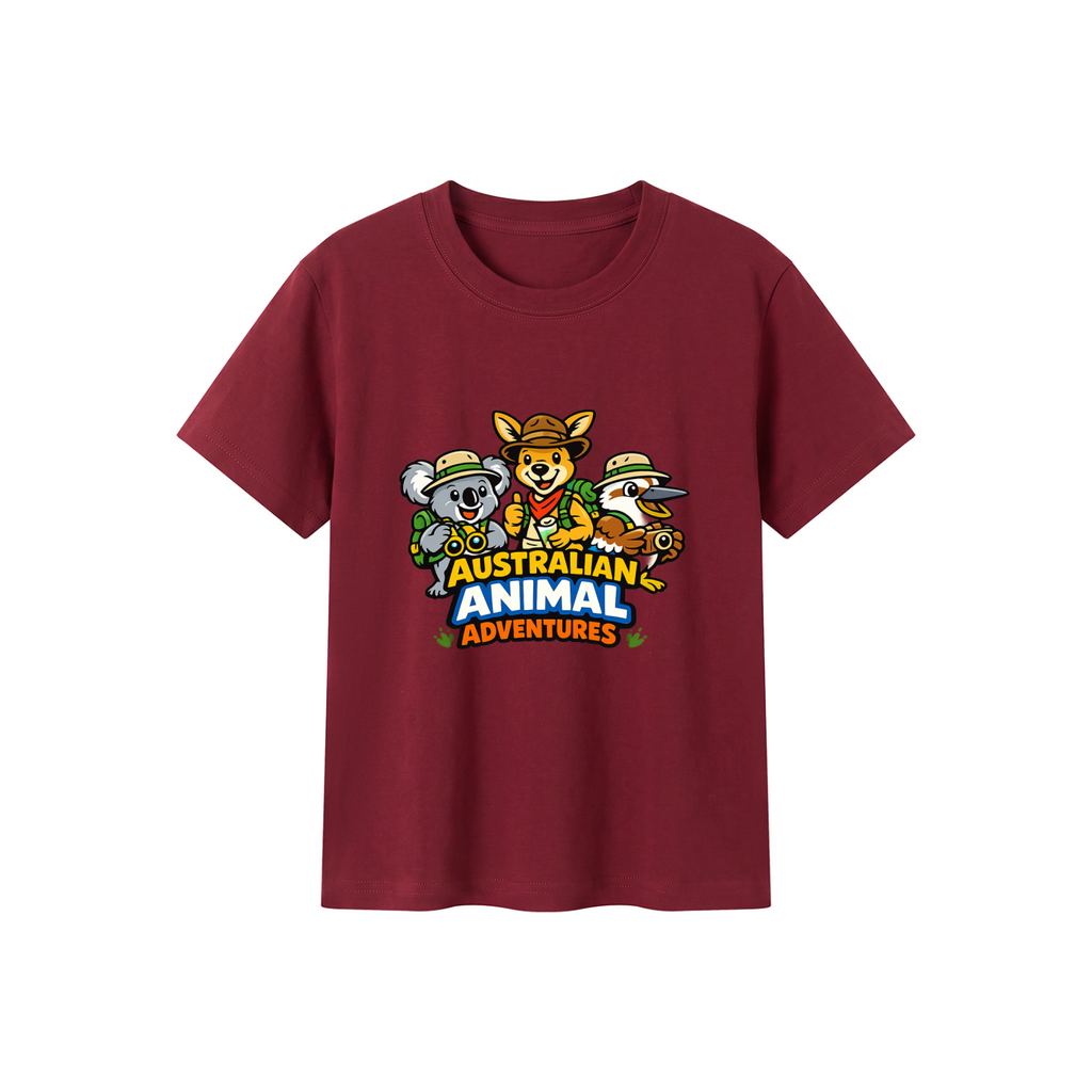 Aussie Animal Adventures Kid's Crewneck Short Sleeve T-Shirt