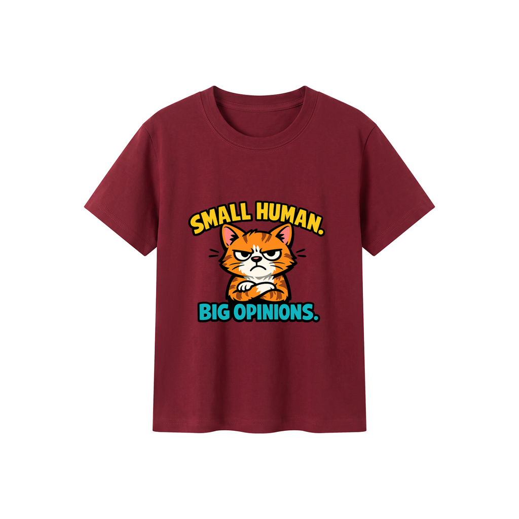 Small Human Kid's Crewneck Short Sleeve T-Shirt