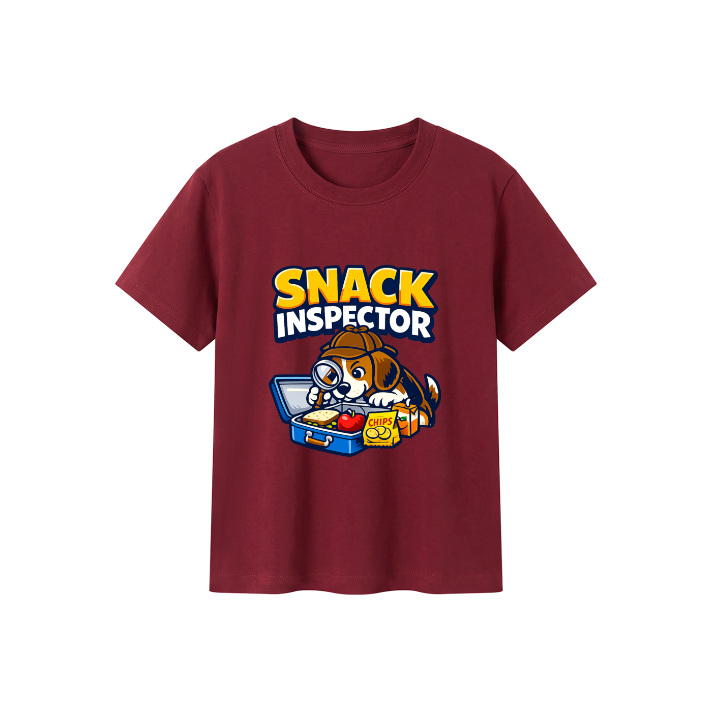 Snack Inspector Kid's Crewneck Short Sleeve T-Shirt