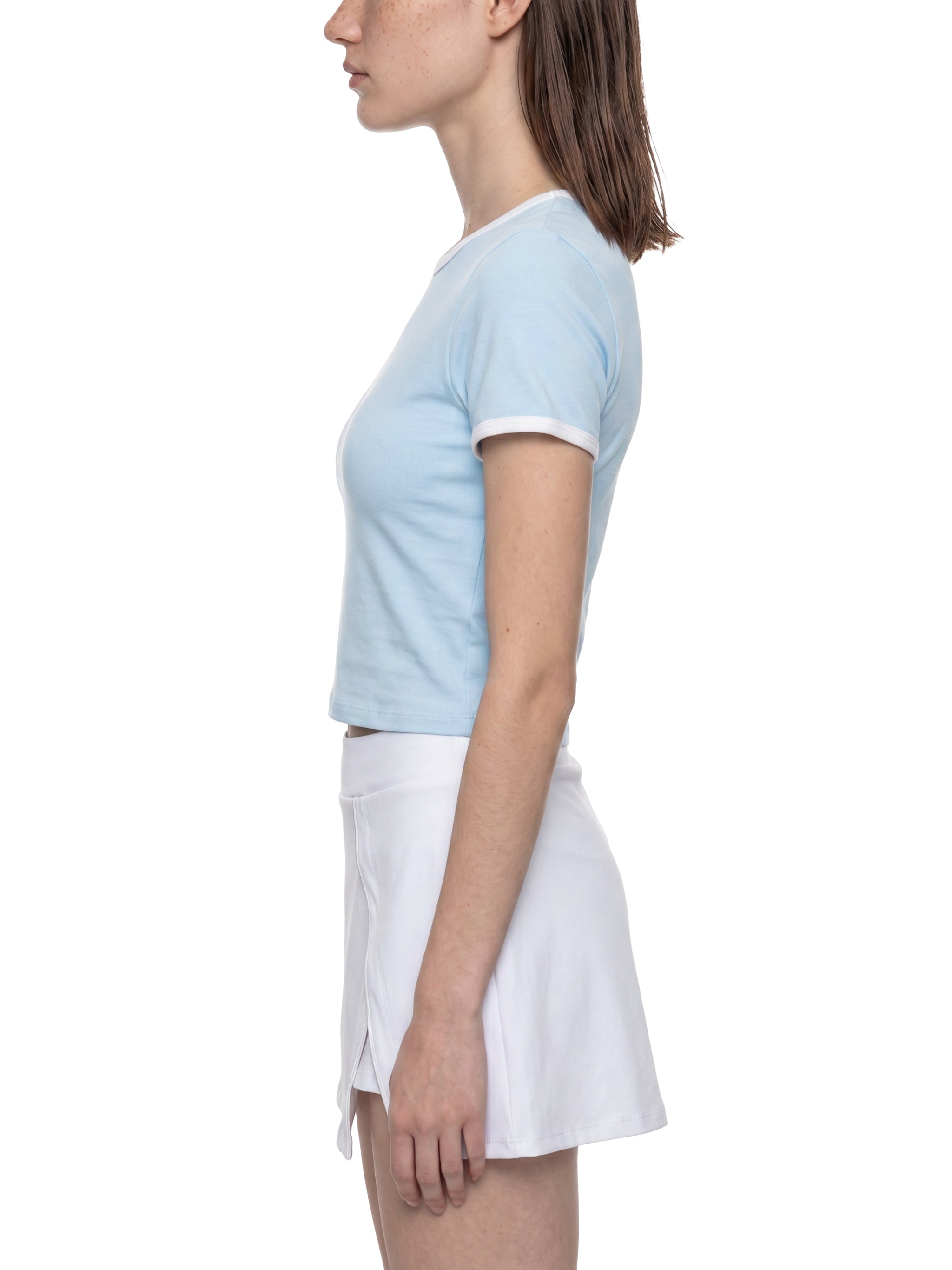 Women’s Color Block Crop T-Shirt